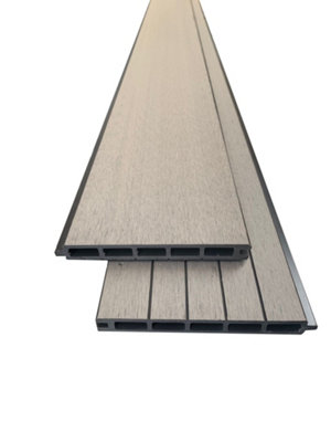 Grey Sample Composite Fence Board 10cm For The 6 Foot Fence