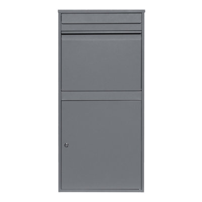 Grey Secure Lockable Parcel Post Box XL