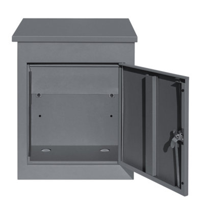 Grey Secure Lockable Parcel Post Box