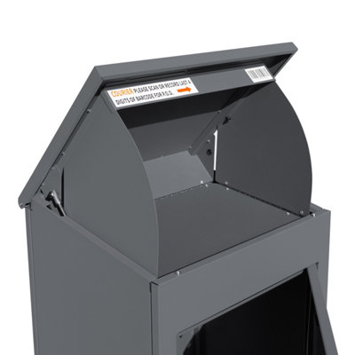 Grey Secure Lockable Parcel Post Box
