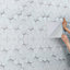 Grey Self Adhesive Wallpaper Modern 3D Hexagonal Patterned Wallpaper Roll 4.5m²