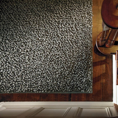 Grey Shaggy Wool Handmade , Luxurious , Modern , Plain , Shaggy Rug Easy to clean Living Room and Bedroom-120cm X 170cm