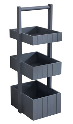 Grey Shaker Design Bathroom Storage Caddy