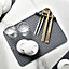 Grey Silicone Dish Drying Mat For Kitchen Counter
