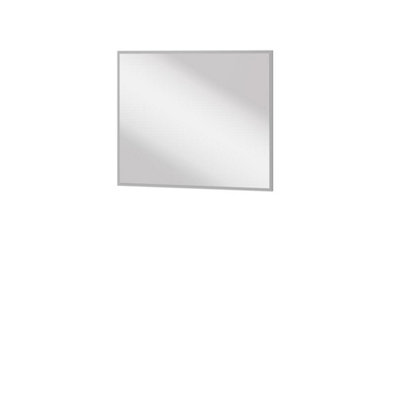 Grey Simply 4 Mirror W92cm x H77cm x D2cm - Modern Neutrality