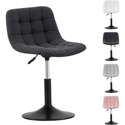 grey chair dressing table Vanity Stool Grey Chair Dressing Table Modern Grey Velvet Upholstered  Buttoned Dressing Table Stool