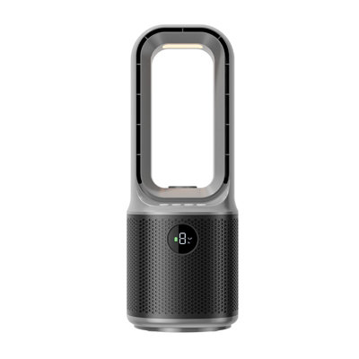 Grey Standard Mini Dual-Turbo Bladeless Speaker Fan
