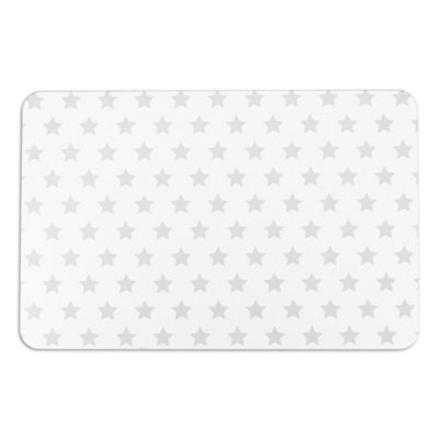 Grey Stars White Stone Non Slip Bath Mat