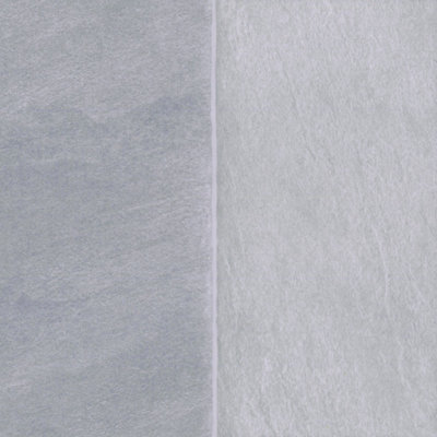 Grey Stone Effect Anti-Slip Vinyl Flooring For Kitchen, Bathroom, LivingRoom, 4.20mm Thick Vinyl Sheet-2m(6'6") X 2m(6'6")-4m²