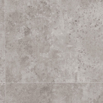 Grey Stone Effect Anti Slip Vinyl Sheet Flooring For Kitchen Bathroom Living Room Dining Room-2m(6'6") X 2m(6'6")-4m²