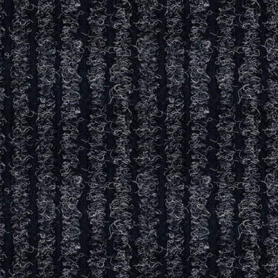 Grey Striped Non-Slip 2m Wide Heavy-Duty Entrance Matting In/Outdoor ...
