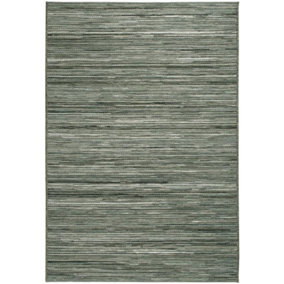 Grey Striped Outdoor Rug, Striped Stain-Resistant Rug For Patio, Deck, Garden, 5mm Modern Outdoor Rug-160cm X 230cm