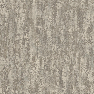 Grey Taupe Mix Wallpaper Textured Industrial Effect Paste The Wall Free Match