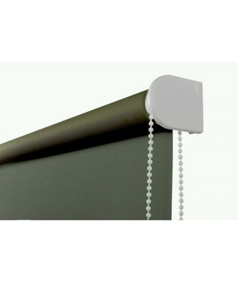 Grey Thermal Blackout Roller Blinds Trimmable 165cm Drop x Width 240cm