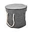 Grey Toy Storage Basket with Play Mat