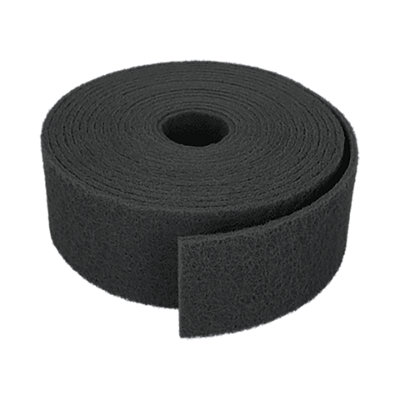 Grey. Ultra Fine. 100mm x 10 metre Surface conditioning non-woven abrasive sanding rolls. Price per roll.