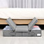 Grey Under Bed Fabric Clothes Foldable Flip Cover Organizer with Handles 81cm