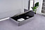 Grey Upholstered Storage Ottoman Gas Side Lift Bed Fabric Bed 4FT Small Double