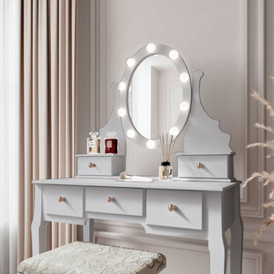Vintage dressing table mirror with lights new arrivals