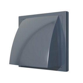 Grey Wall Outlet with Check Valve 150mm x 150mm / 125mm
