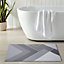 Grey Water Oil Resistant Kitchen Bathroom Mat 80cm L x 50cm W