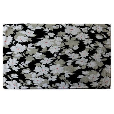 Grey, White & Black Flowers (Bath Towel) / Default Title Price Comparisons | Compare The Build