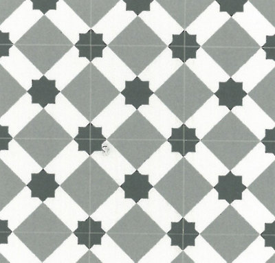Grey White Designer Effect Vinyl Flooring For LivingRoom, Kitchen, 2.6mm Thick Cushion Backed Vinyl Sheet-3m(9'9") X 3m(9'9")-9m² Price Comparisons | Compare The Build