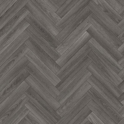 Grey Wood Effect Anti-Slip Vinyl Flooring For Dining Room, Hallway ...