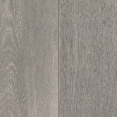 Grey Wood Effect Anti-Slip Vinyl Flooring For Kitchen, Bathroom ...