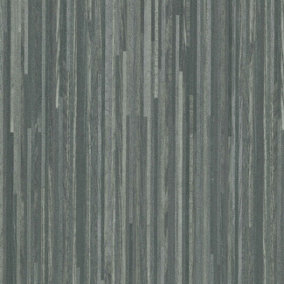 Grey Wood Effect Anti-Slip Vinyl Flooring For LivingRoom, Kitchen, 2mm Textile Backing, Vinyl Sheet -1m(3'3") X 4m(13'1")-4m²
