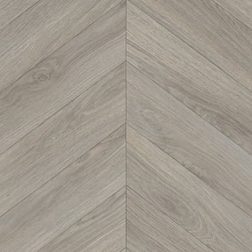 Grey Wood Effect Anti Slip Vinyl Sheet Flooring For Kitchen Bathroom Living Room Dining Room-1m(3'3") X 3m(9'9")-3m²