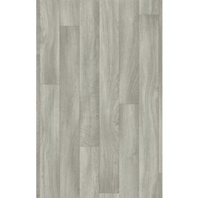 Grey Wood Effect Vinyl Flooring 4m x2m (8m2)