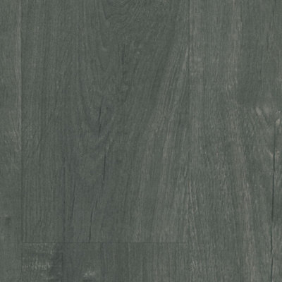 Grey Wood Effect Vinyl Flooring For Kitchen, Bathroom & Living Room, 2