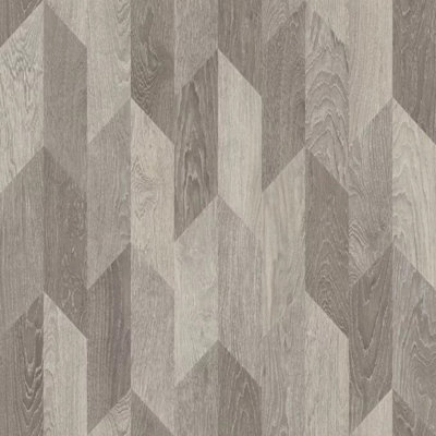 Grey Wood Effect Vinyl Flooring, Non-Slip Contract Commercial Vinyl Flooring with 3.5mm Thickness-11m(36'1") X 2m(6'6")-22m²