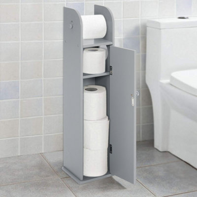 Wooden toilet roll holder b&q discount