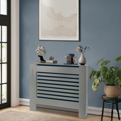 Grey Wooden Radiator cover - 111cm x 82cm x 19cm
