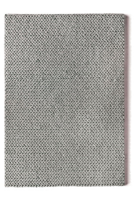 Grey Wool Handmade , Luxurious , Plain , Shaggy ,Rug For Bedroom & Living Room-200cm X 300cm