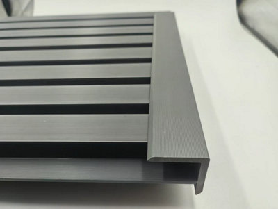 Grey WPC Composite Angle Trim 290CM Pack of 10 Outdoor Corner Edge Trim ...