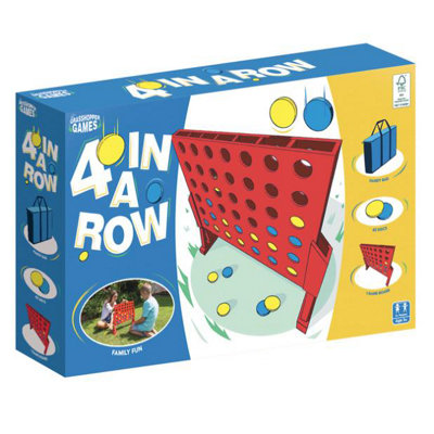 Grhopper Games 4 In A Row Game Red/Blue/Yellow (One Size)