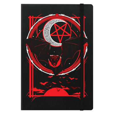 Grindstore Goth Bat A5 Notebook Black/Red (A5)