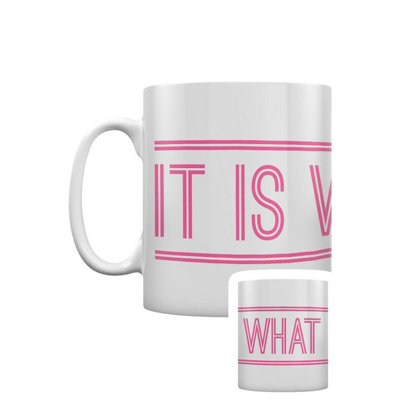 Grindstore It Is What It Is Mug White/Pink (One Size)