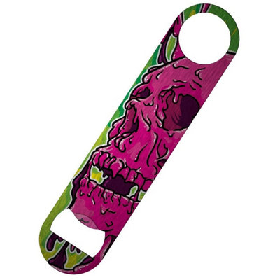 Grindstore Melting Skull Bar Blade Bottle Opener Purple (One Size)