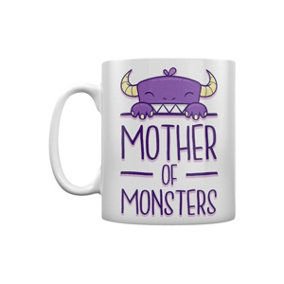 Grindstore Mother Of Monsters Mothers Day Mug White/Purple (One Size)