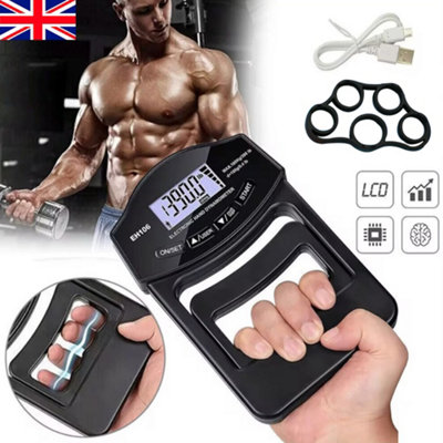 Grip Strength Tester, 396Lbs/180Kg Digital Hand Dynamometer Grip Strength Meter Usb Lcd Screen Hand Grip Dynamometer Comfortable To Use