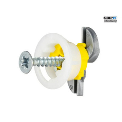 Gripit GP158 Yellow Plasterboard Fixings 15mm (Pack 8) GRP158