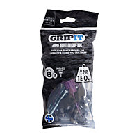 Gripit Rhinofix Plasterboard Fixing Kit - 8 Pack (Purple) Stud Wall Anchor