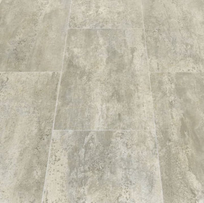 Gripstar Melbourne Tile Vinyl by Remland (Melbourne Gris, 2m x 4m)