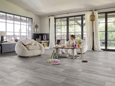 Griptex Wood Vinyl by Remland (Hudson Grey, 4m x 3m)