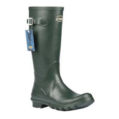 Grisport Mens Single Strap Rubber Wellington Boots Green (10 UK)