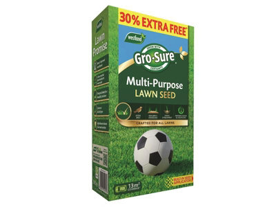 Gro-Sure 20500301 Multi-Purpose Lawn Seed 10m + 30% Free GRO20500301